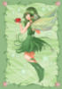 Anime green fairy