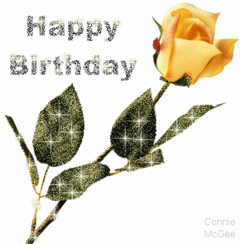 Happy Birthday Yellow rose