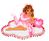 Flirty pink cat girl
