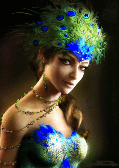 Peacock girl