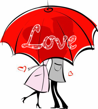 Love. Couple under Umbrella