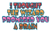 I thought the wizard promised you a brain