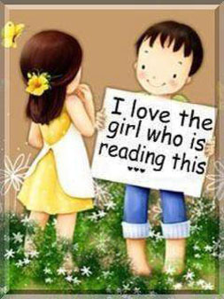 I love the girl who is reading this