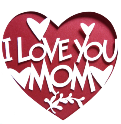 I love you MOM Heart