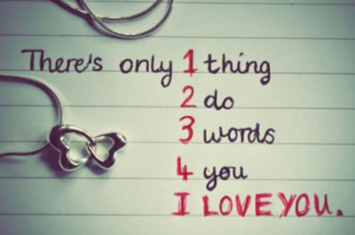 There's only 1 thing 2 do 3 words 4 you I love you