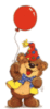 Happy Birthday Bear with ballon