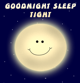 Good night sleep tight Moon