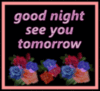 Good night see you tomorrow Flowers