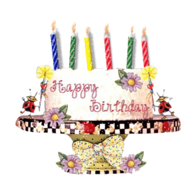 Happy Birthday Cake Candles