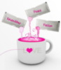 Friendship + Pease + Passion = Cup of LOVE
