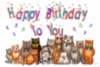 Happy Birthday Cats singing