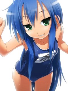 Anime girl Blue hair