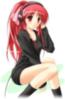 Anime girl red hair
