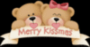 Merry Kissmas Heart Teddy bears