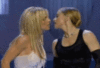 Britney Spears and Madonna Kissing
