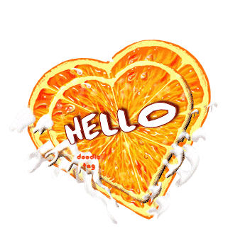 Hello Orange Heart