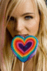 Girl with Candy Heart