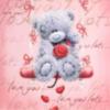 Love you lots...Teddy Bear with flower