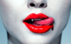 Vampire kiss Red lips