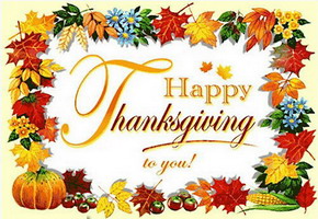 Happy Thanksgiving to you!