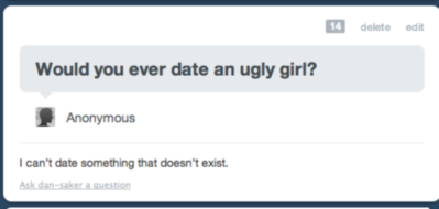 Would you ever date an ugly girl?