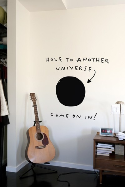 Hole to another universe. Come on in!