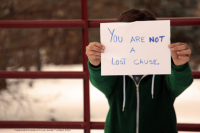 You are not lost cause.