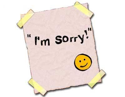 I'm Sorry!