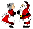 Merry Christmas! Santas kiss