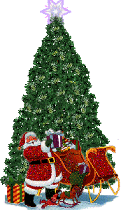 Merry Christmas! Santa & Christmas tree