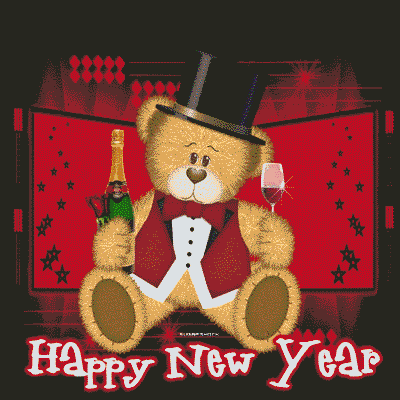 Happy New Year! Teddy Bear