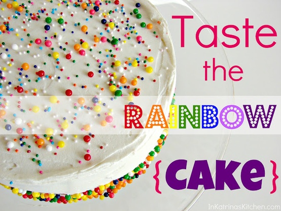 Taste the rainbow cake