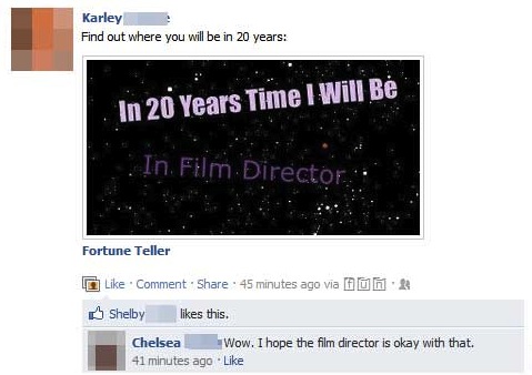 I hope the film director is okay with that
