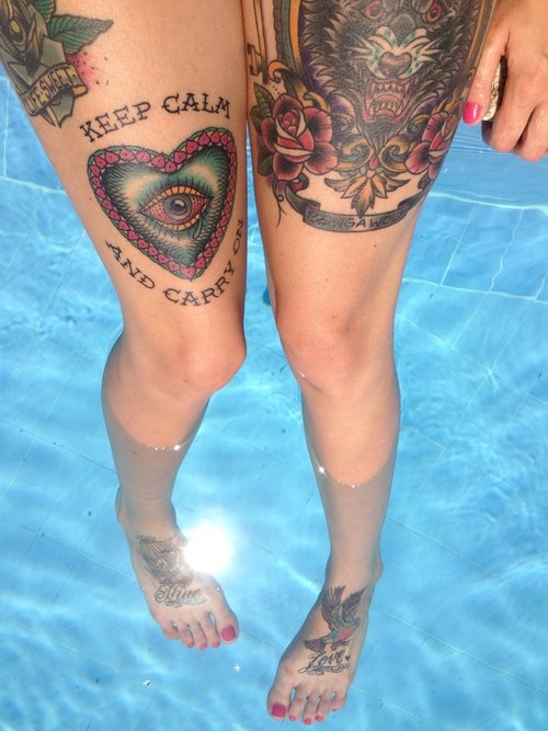 Keep calm and carry on Tattoo