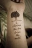 "I climbed the tree to see the world" tattoo