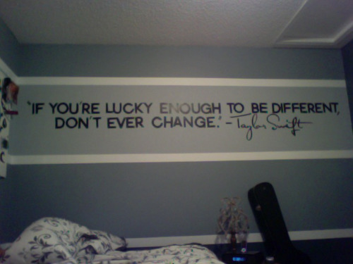 If you're lucky enough to be different, don't ever change