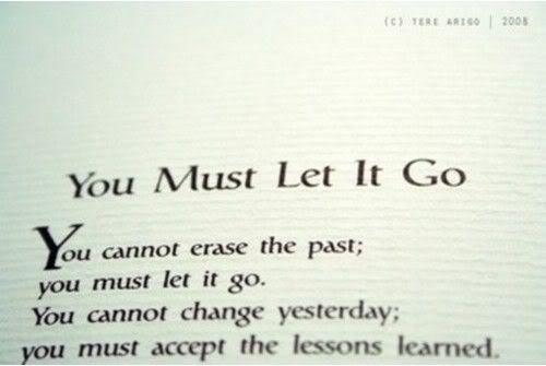 You Must Let It Go