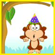 Happy Birthday dancing monkey