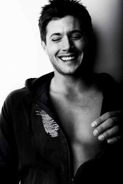Jensen Ackles laughing