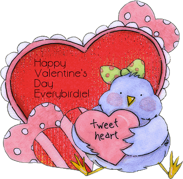 Happy Valentine's Day Everybirdie! Tweet heart :)