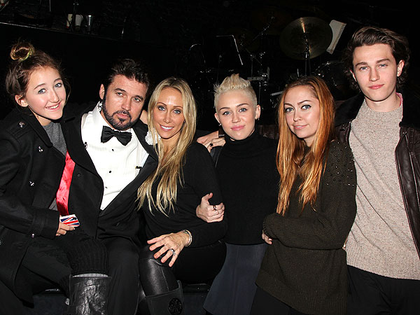 Miley Cyrus with Family