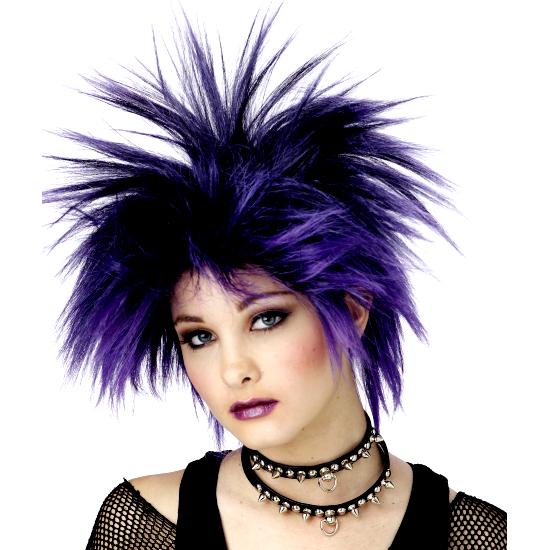 Rock girl purple hair