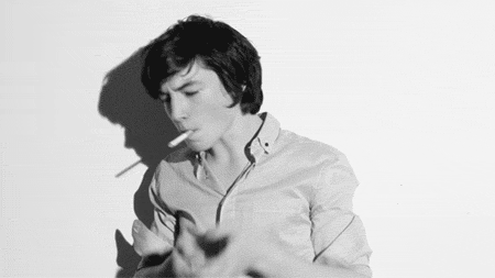 Ezra smoking