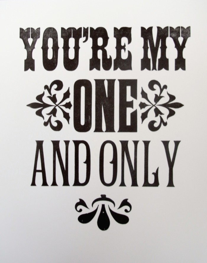 You're my one and only