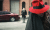 Girl in a red hat