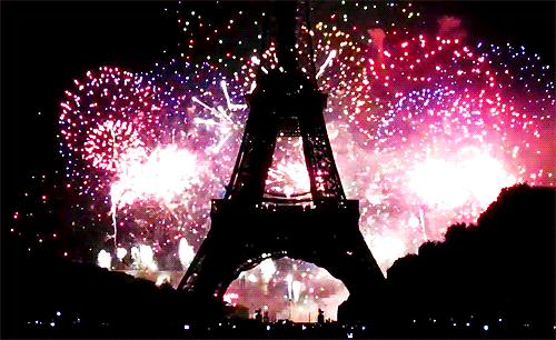 Fireworks in a Paris