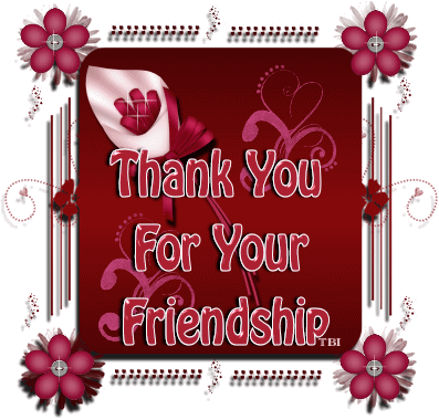 thank you for your friendship