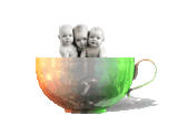 Friends babies in cup