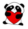 Love Hugs. Cute Panda