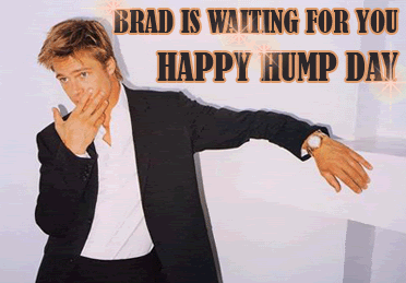 Brad is waiting for you: Happy Hump Day